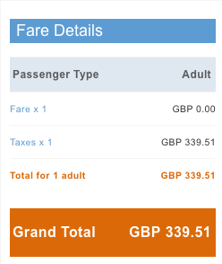 Notice the base fare of 0.00!