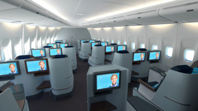 KLM World Business Class Boeing 747