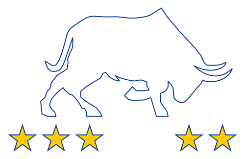 a bull with a star