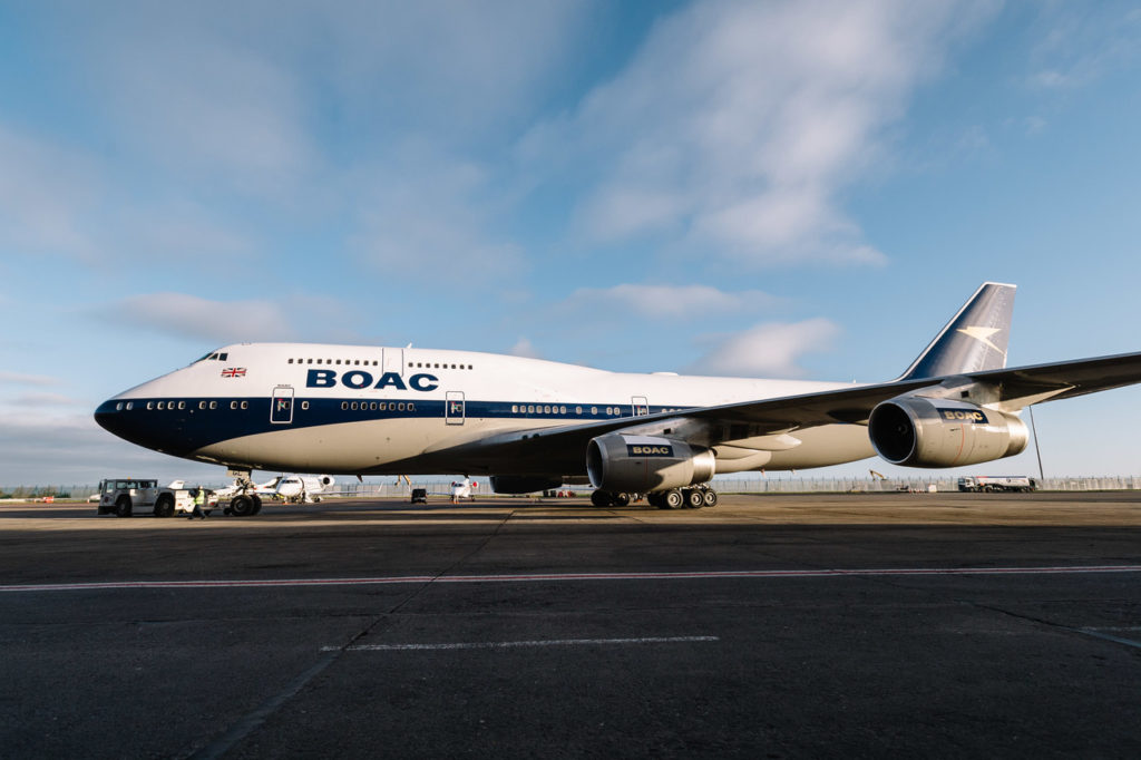 British Airways - BOAC livery Boeing 747, G-BYGC