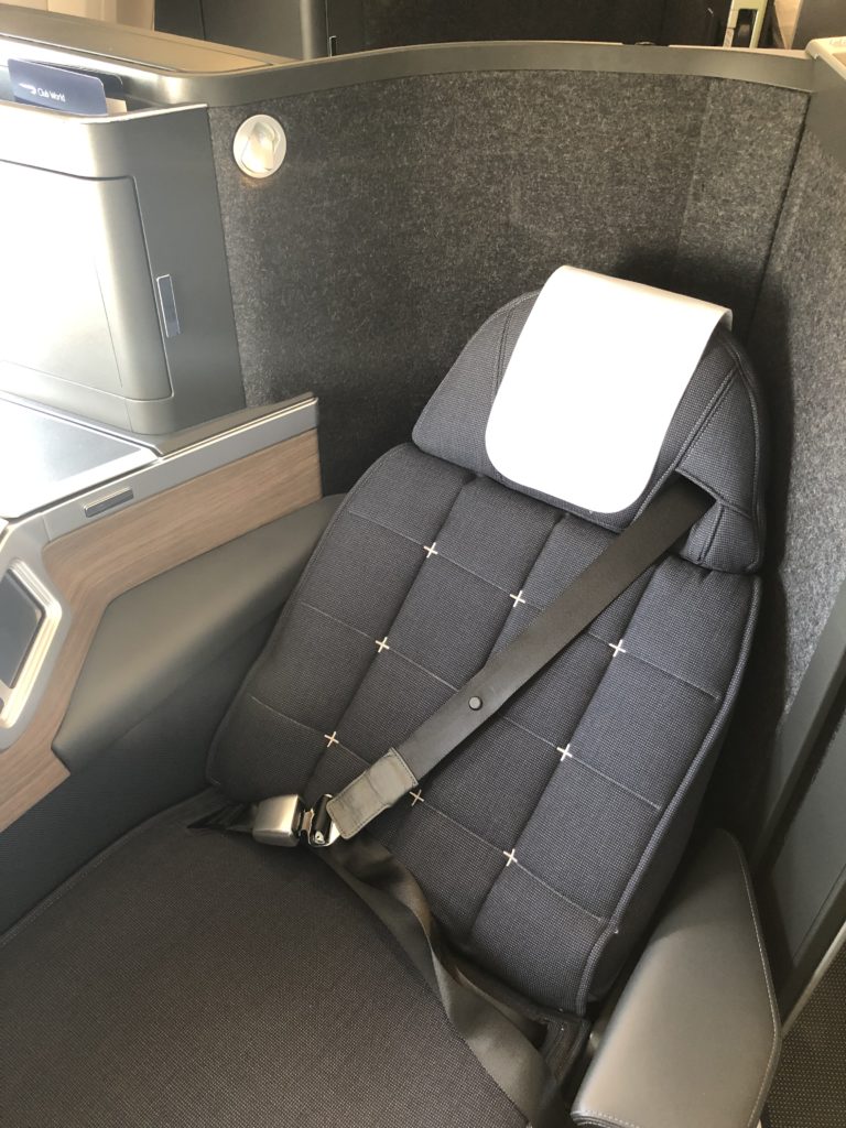 a seat in a vehicle