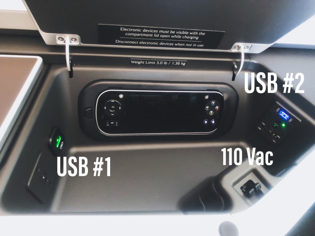 a device in the back of a car