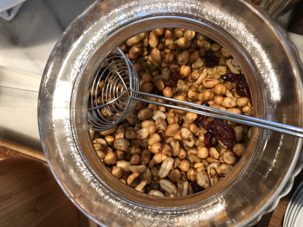 a jar of nuts and dried fruit